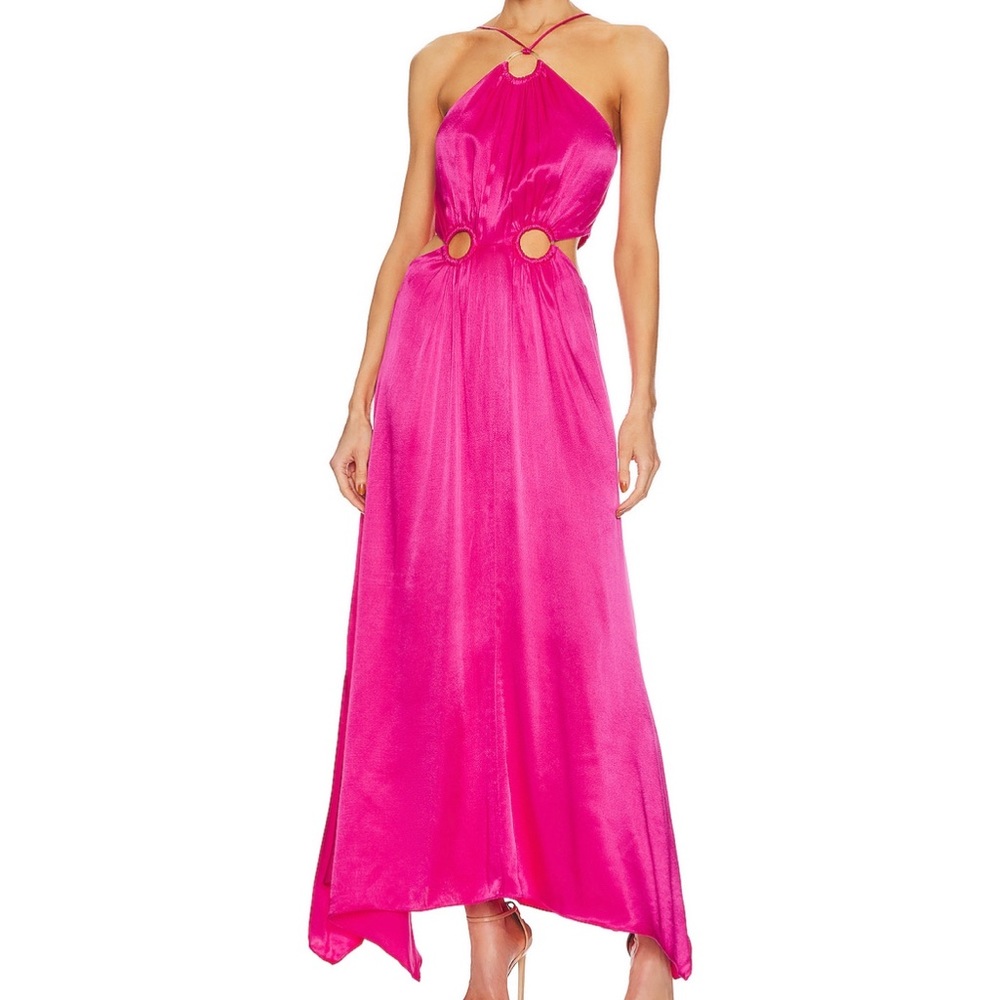 ELLIATT Visitant Maxi Dress in Hot Pink